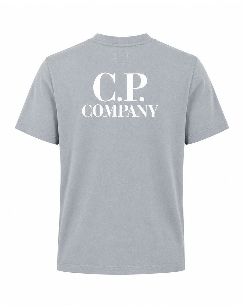 T-shirt Backprint CP Company Licht Blauw T-shirt Backprint CP Company Licht Blauw