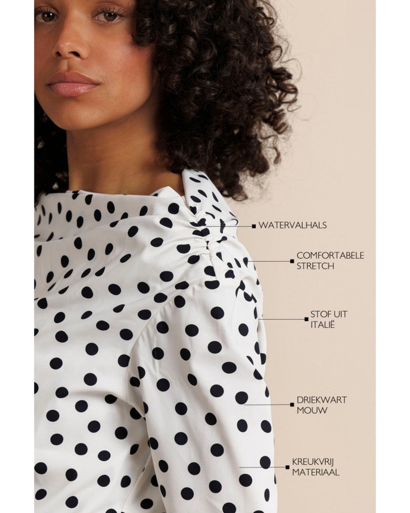 Fleur dot top Ecru Fleur dot top Ecru