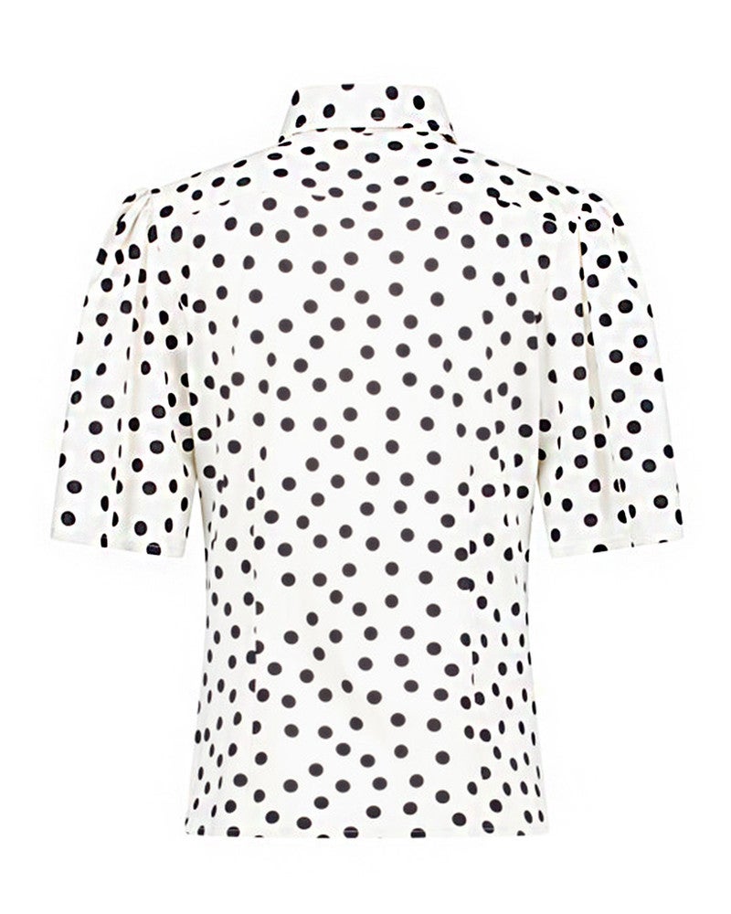Poppy dot butterfly blouse Ecru Poppy dot butterfly blouse Ecru