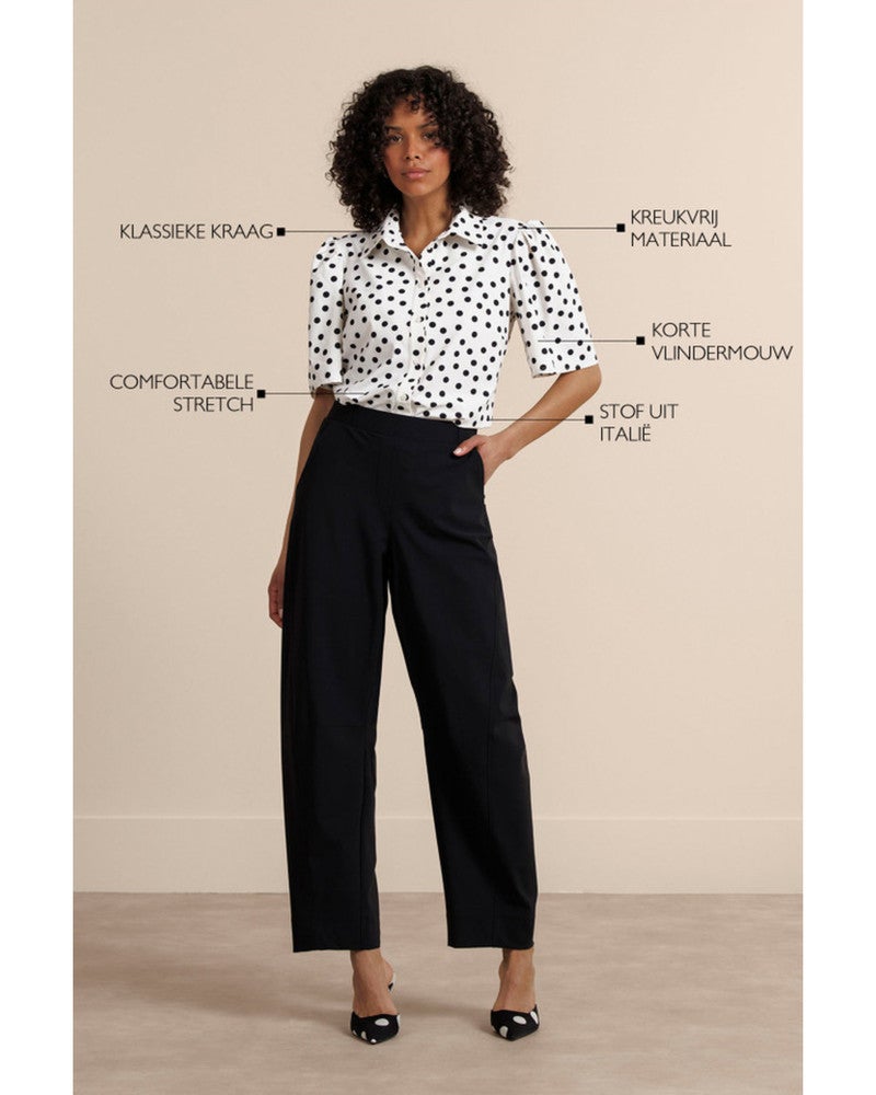 Poppy dot butterfly blouse Ecru Poppy dot butterfly blouse Ecru