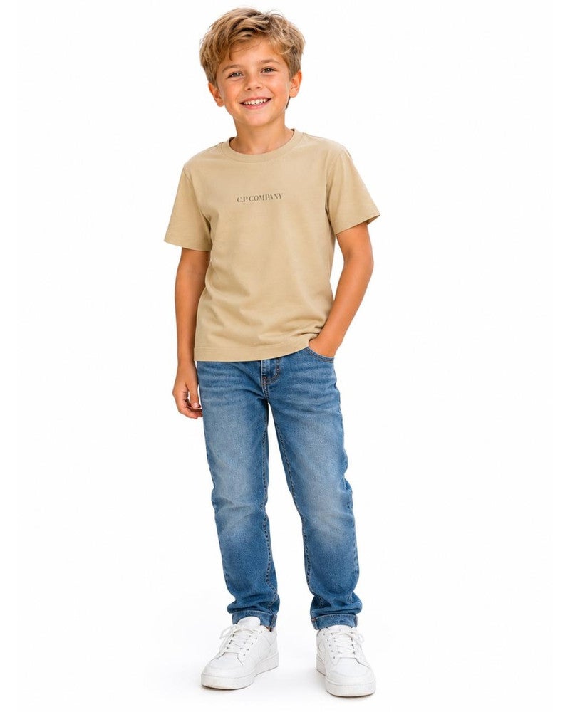 T-shirt Front Logo Zand T-shirt Front Logo Zand