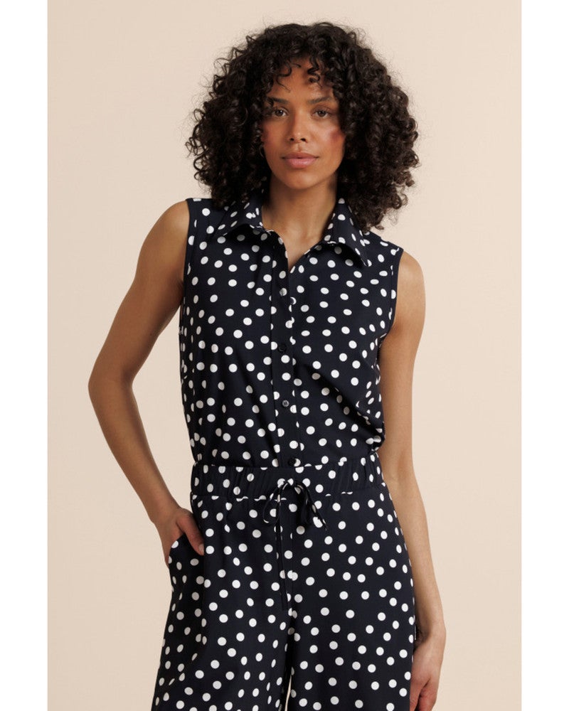 Bobby dot sls blouse Zwart 1 Bobby dot sls blouse Zwart 1
