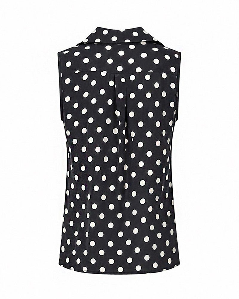 Bobby dot sls blouse Zwart 1 Bobby dot sls blouse Zwart 1