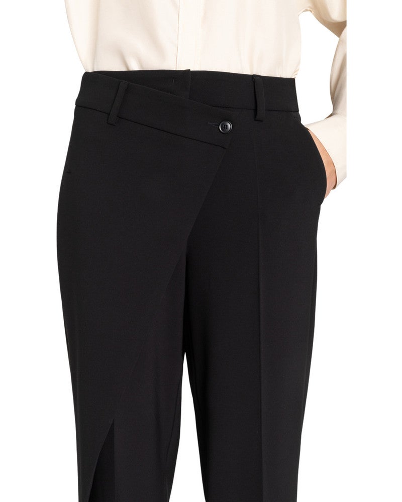 Anais Wrap Front Polyester Stretch Microstructure Zwart 1 Anais Wrap Front Polyester Stretch Microstructure Zwart 1