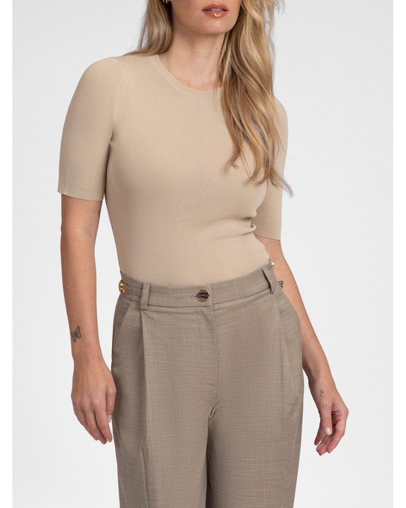 Alya Fitted Top Beige Alya Fitted Top Beige