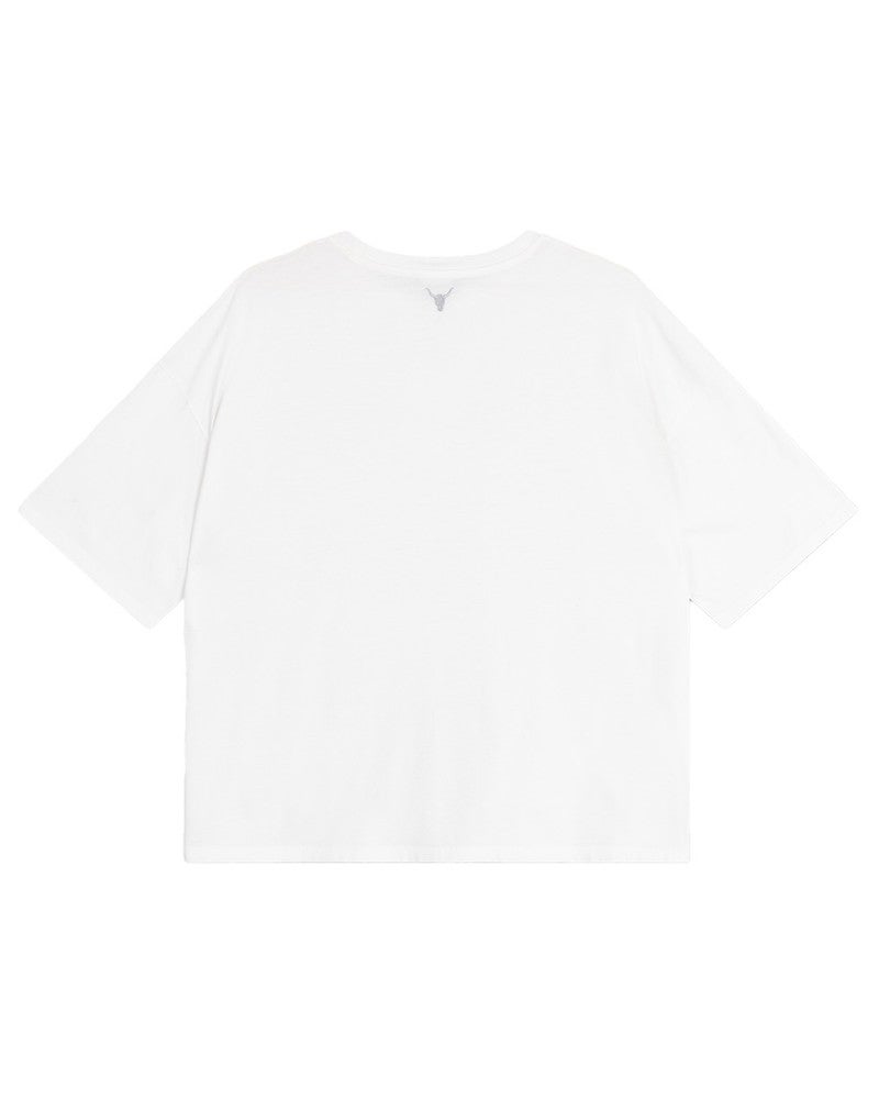 ladies knitted the label t-shirt silver Off White ladies knitted the label t-shirt silver Off White