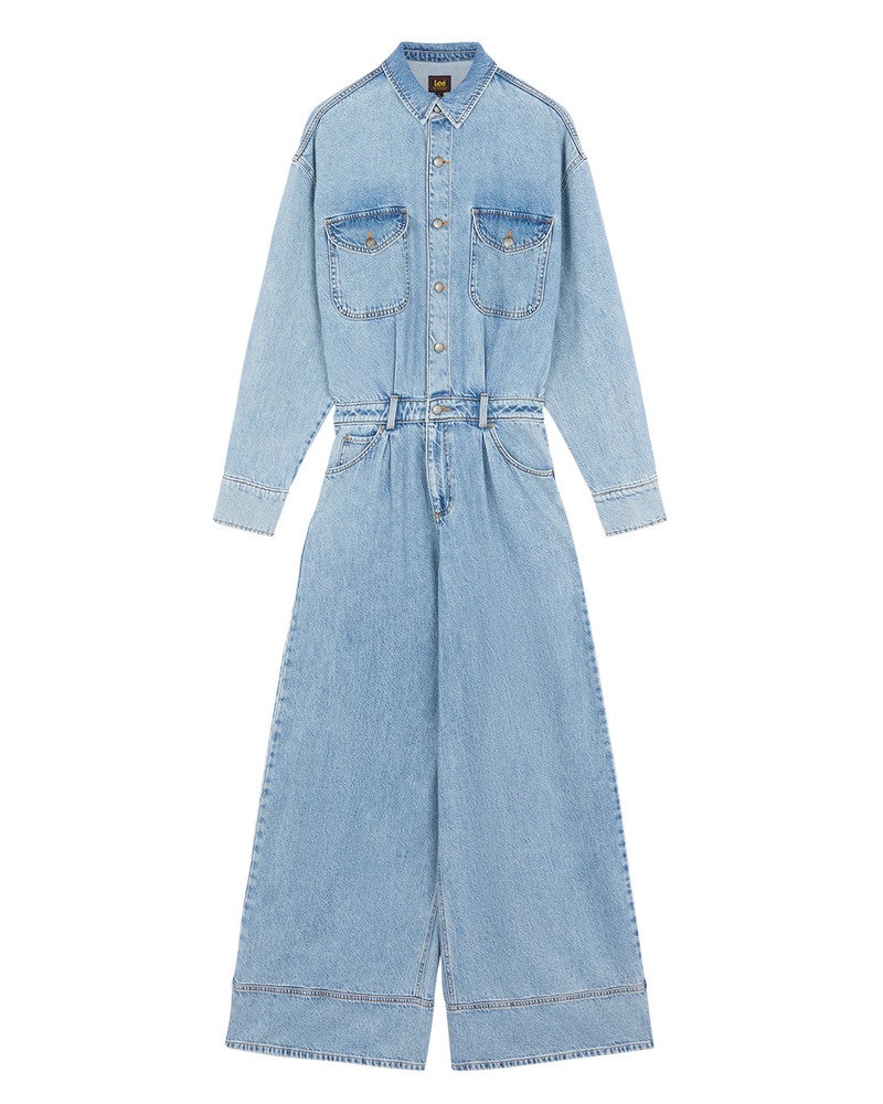 LS JUMPSUIT ALL DAY Blauw LS JUMPSUIT ALL DAY Blauw