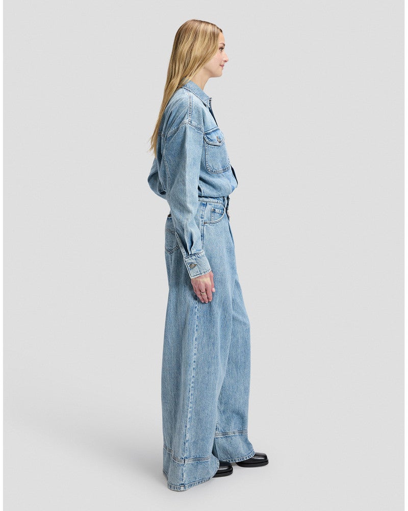 LS JUMPSUIT ALL DAY Blauw LS JUMPSUIT ALL DAY Blauw