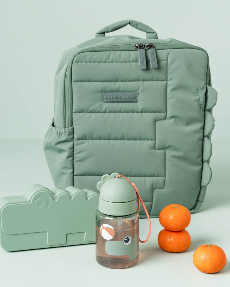 Beker met rietje Playground Green 280 ml Licht Groen Beker met rietje Playground Green 280 ml Licht Groen