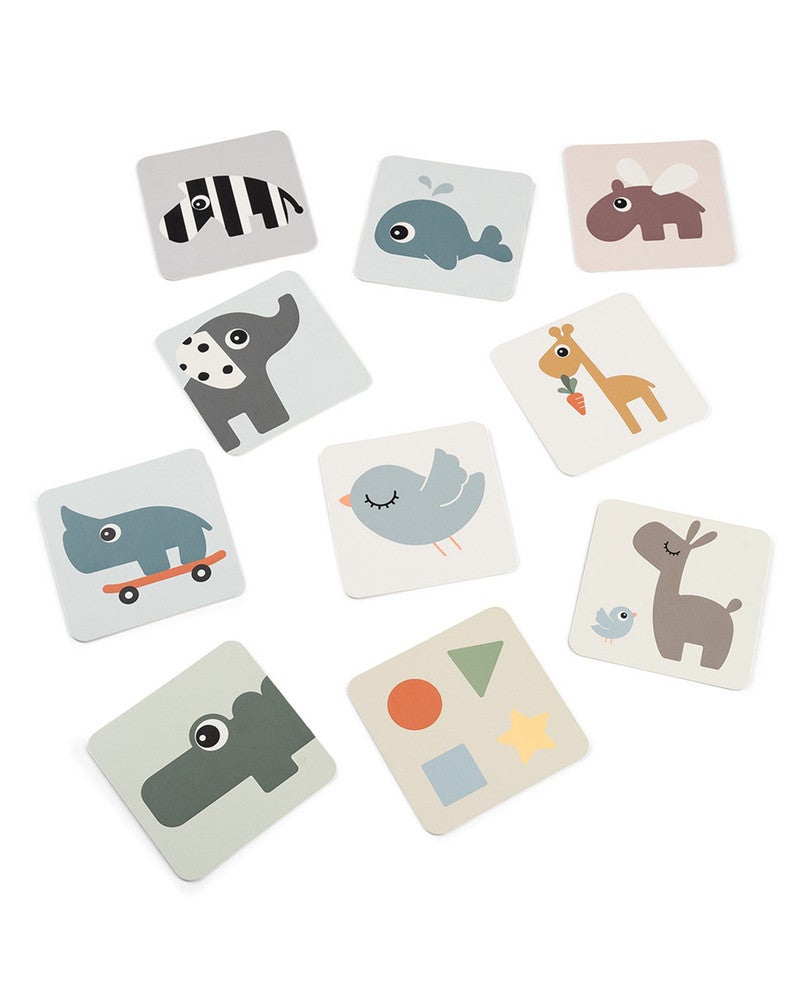 Baby contrast kaarten 10-pack Deer friends Colour mix Multi Baby contrast kaarten 10-pack Deer friends Colour mix Multi