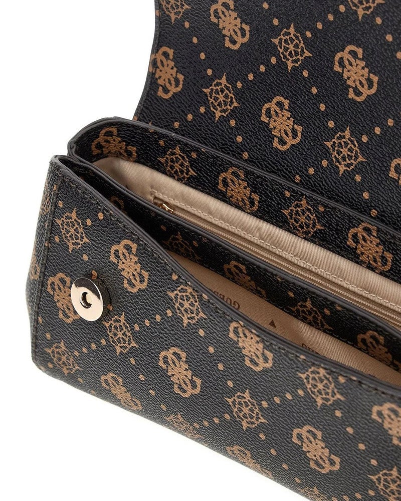 EMELIE LOGO FLAP CROSSBODY Bruin 1 EMELIE LOGO FLAP CROSSBODY Bruin 1