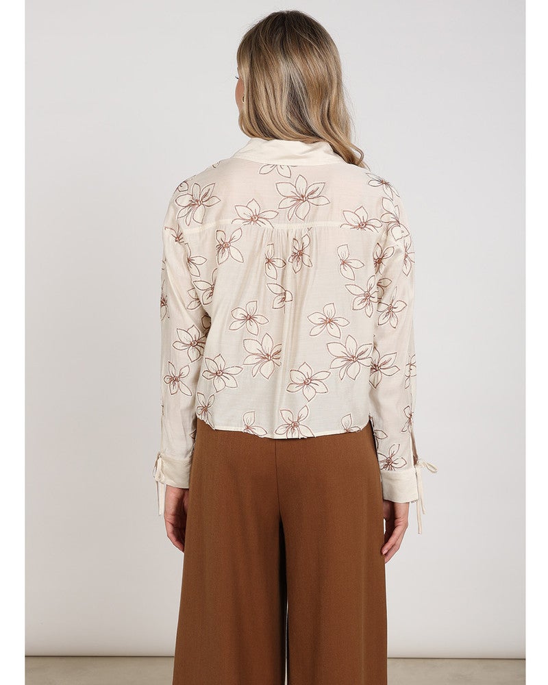 Bailey Blouse Flower Zand Bailey Blouse Flower Zand