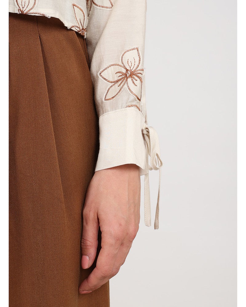 Bailey Blouse Flower Zand Bailey Blouse Flower Zand