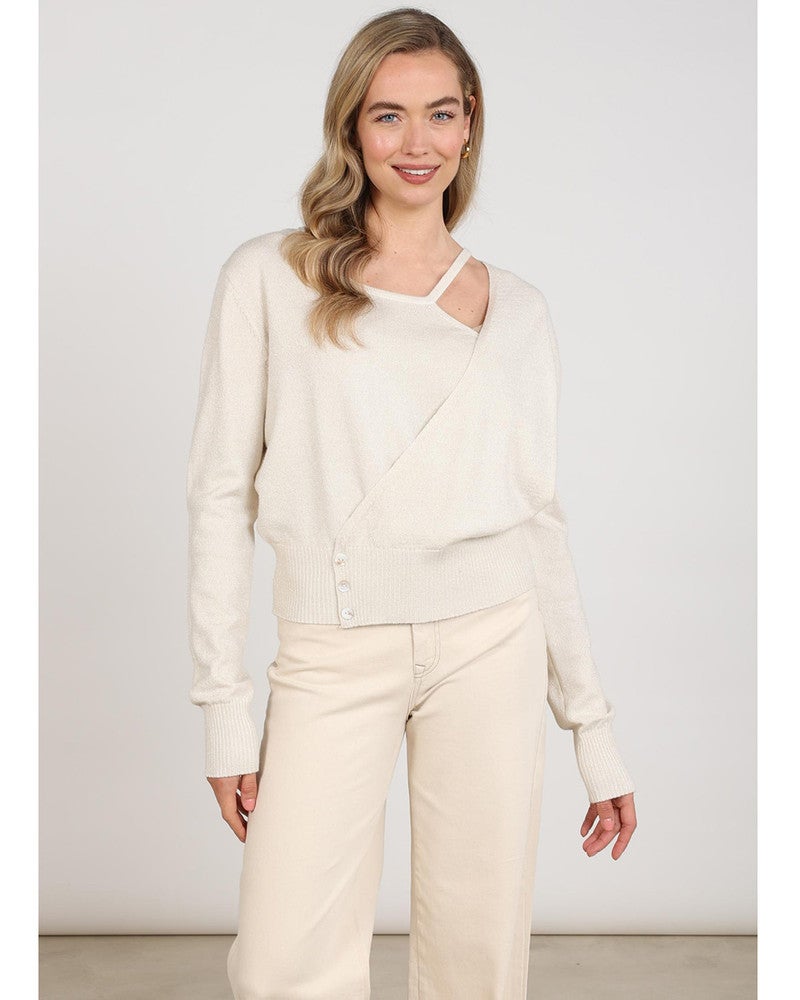 Kolli Pullover Lurex Off White Kolli Pullover Lurex Off White
