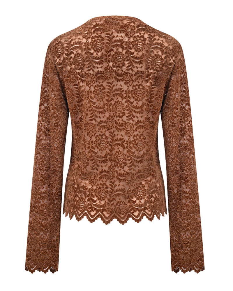 Wies Top Lace Bruin 1 Wies Top Lace Bruin 1