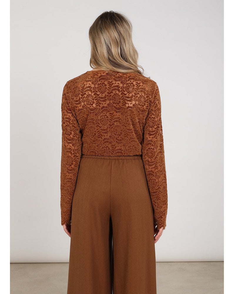 Wies Top Lace Bruin 1 Wies Top Lace Bruin 1