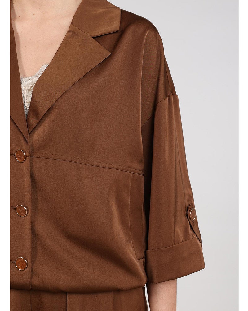 Dorine Blouse Bruin 1 Dorine Blouse Bruin 1