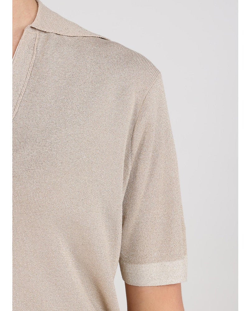 Keelie Top Lurex Zand Keelie Top Lurex Zand