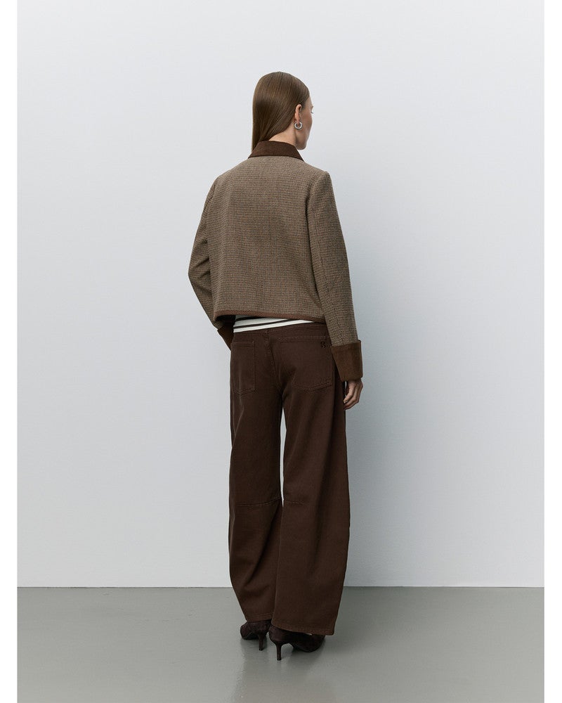 KAMIKKASW SHORT TWEED JACKET Bruin 1 KAMIKKASW SHORT TWEED JACKET Bruin 1