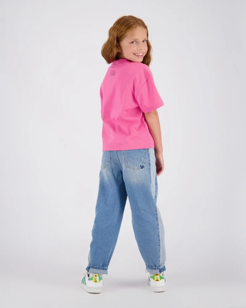 Cecilia Balloon Jeans Panel Blauw Cecilia Balloon Jeans Panel Blauw