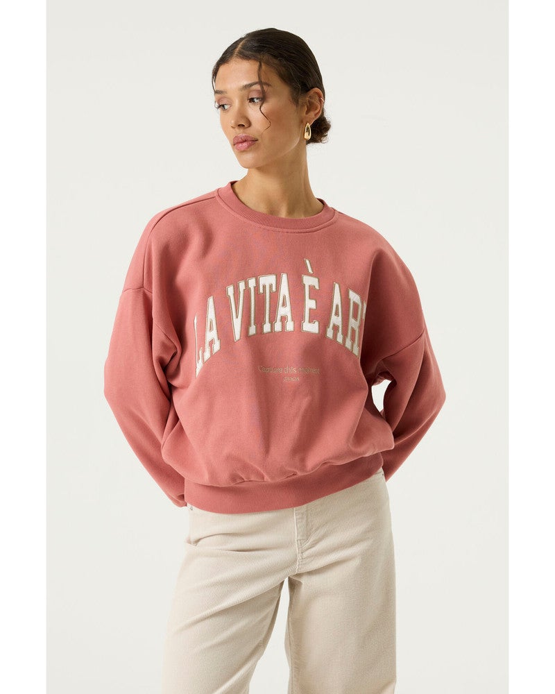 T260262 Ladies Sweat Koraal T260262 Ladies Sweat Koraal