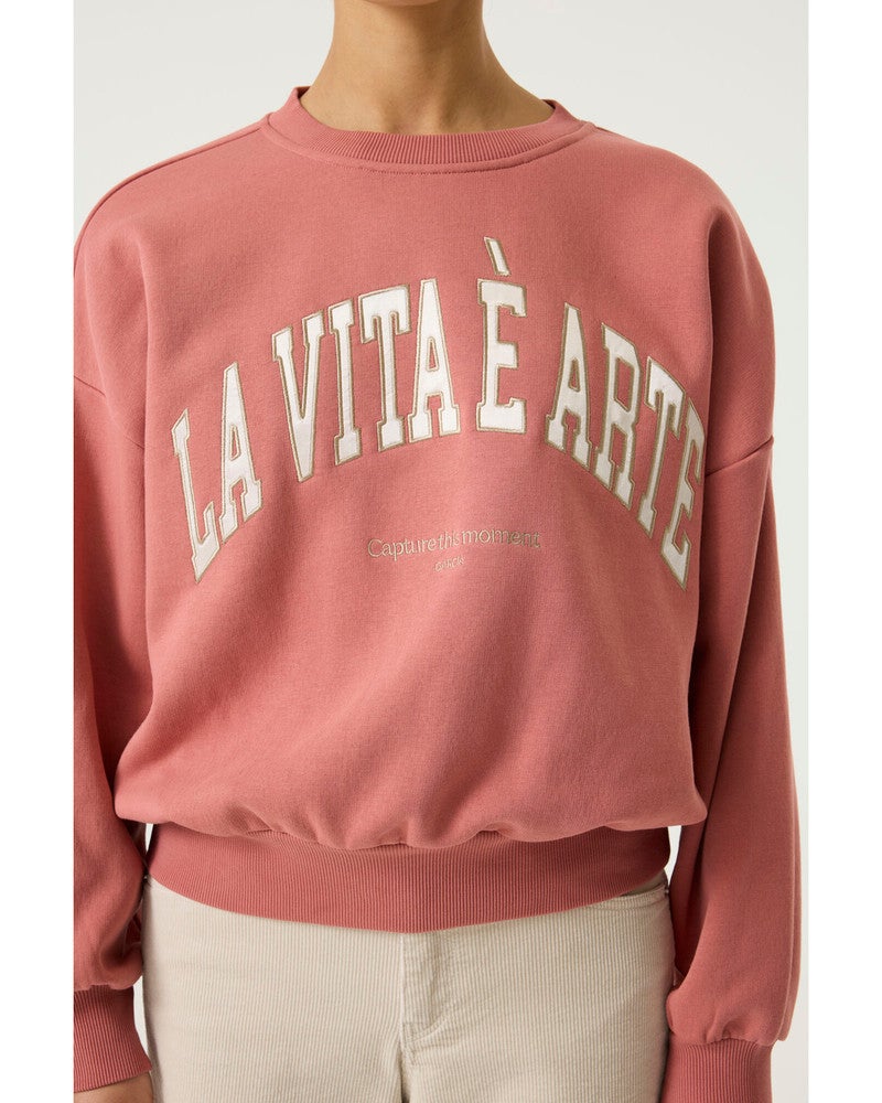 T260262 Ladies Sweat Koraal T260262 Ladies Sweat Koraal