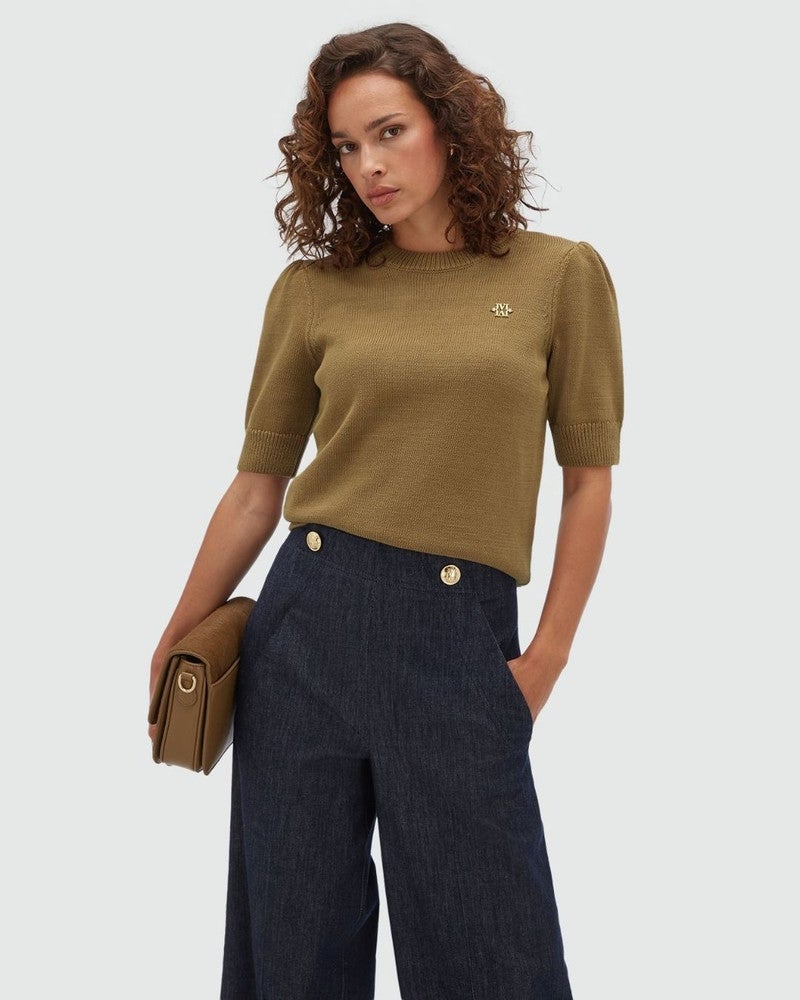 BRENT fitted sweater Bruin 1 BRENT fitted sweater Bruin 1