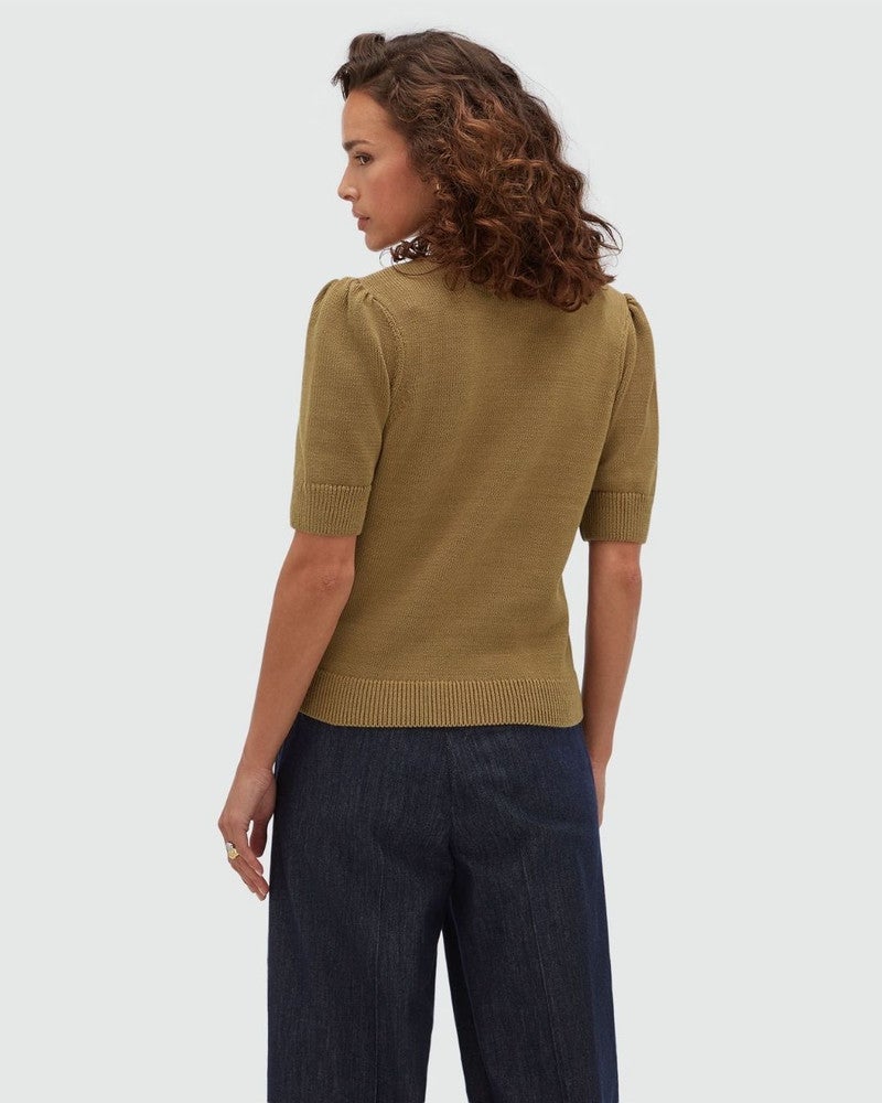 BRENT fitted sweater Bruin 1 BRENT fitted sweater Bruin 1