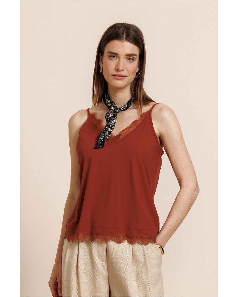 Mitzie lace top Oranje Mitzie lace top Oranje