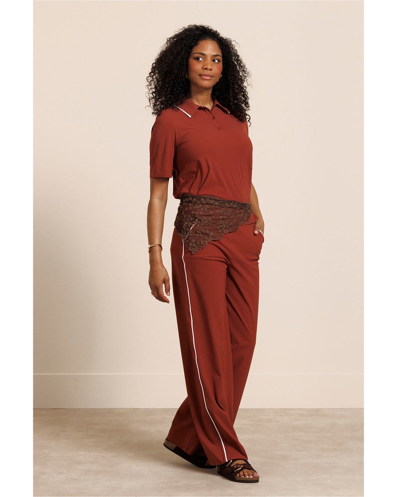 Lexie piping trousers Oranje Lexie piping trousers Oranje