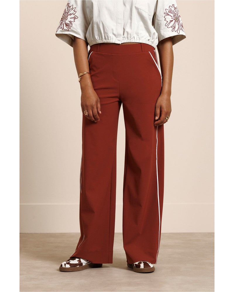 Lexie piping trousers Oranje Lexie piping trousers Oranje