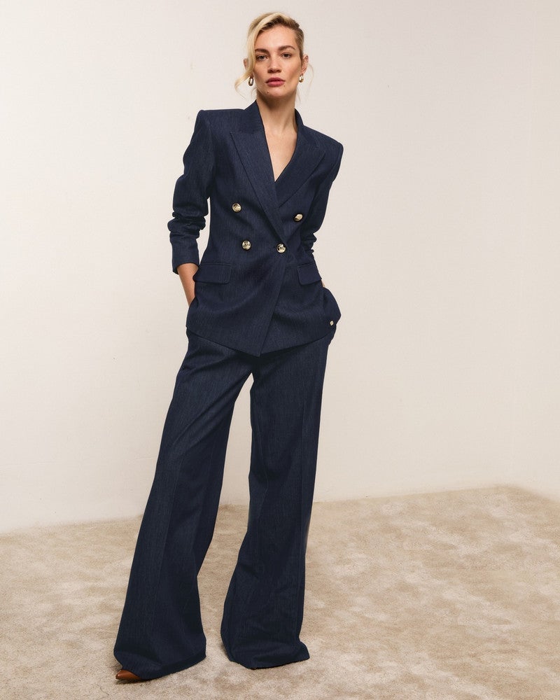 BLUEBELL fitted blazer Blauw BLUEBELL fitted blazer Blauw