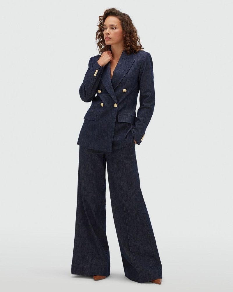 BLUEBELL fitted blazer Blauw BLUEBELL fitted blazer Blauw