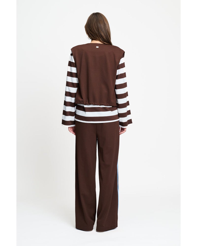 GILET - Gaya Chocolate Brown Bruin 1 GILET - Gaya Chocolate Brown Bruin 1