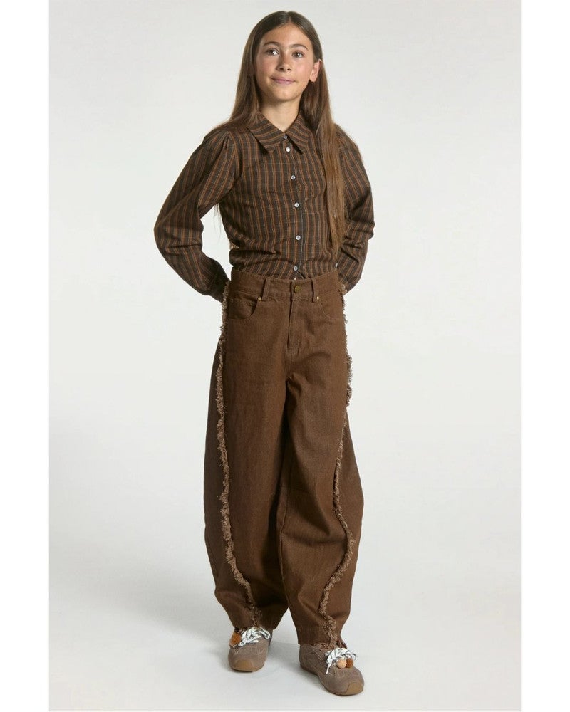 QUINN JEANS FRINGE Bruin 1 QUINN JEANS FRINGE Bruin 1