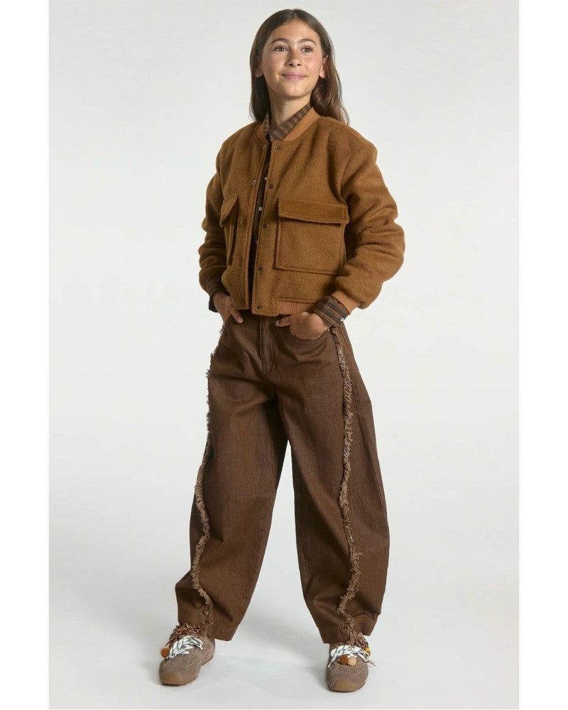 QUINN JEANS FRINGE Bruin 1 QUINN JEANS FRINGE Bruin 1