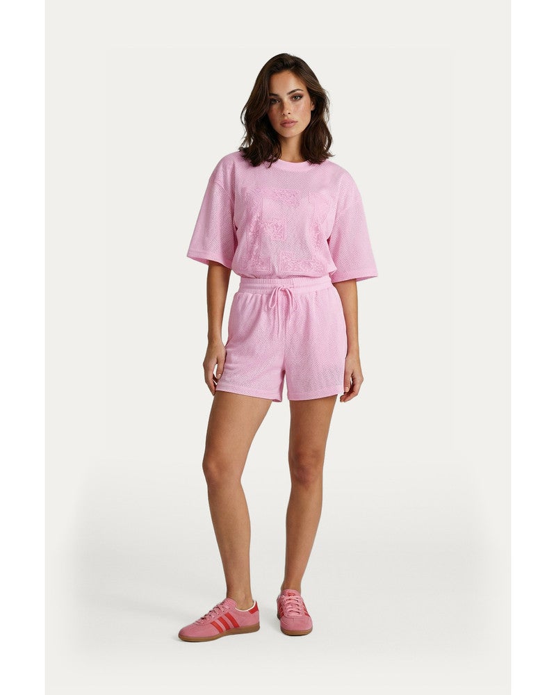 Flow T-shirt Roze Flow T-shirt Roze