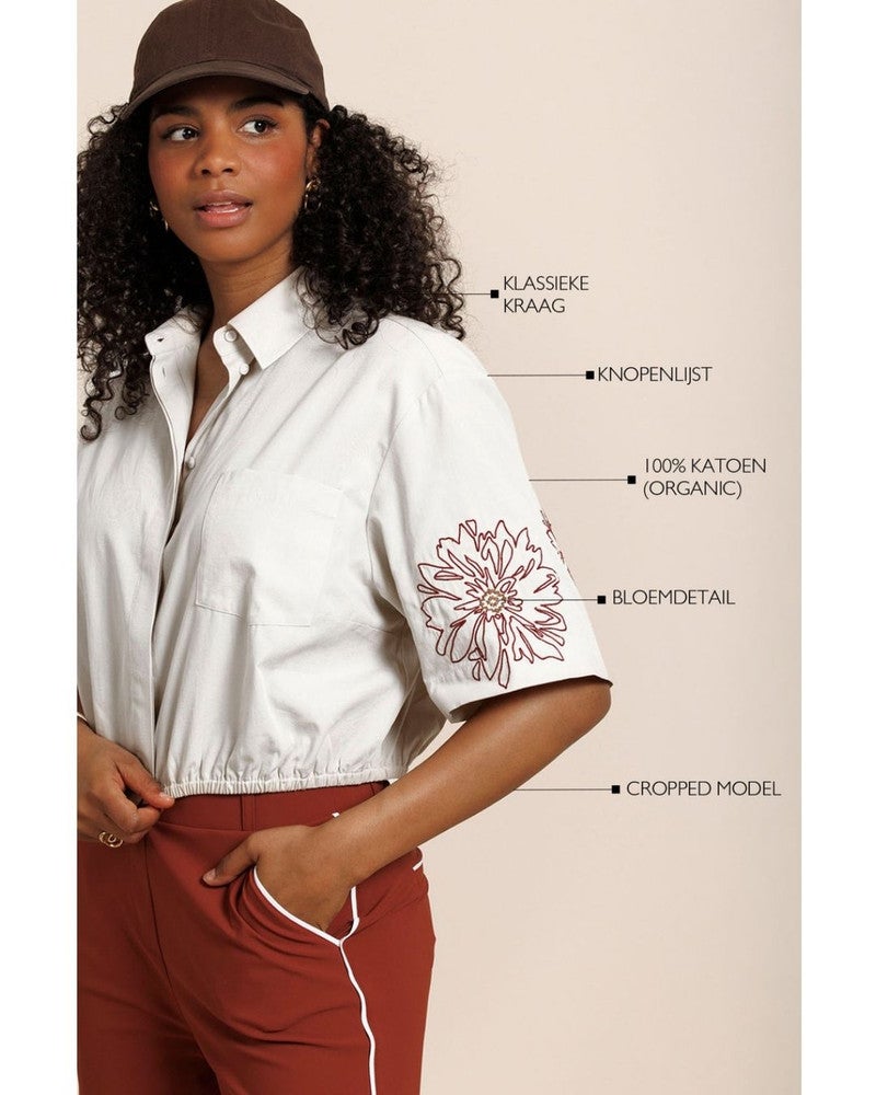 Noleste poplin blouse Wit 1 Noleste poplin blouse Wit 1