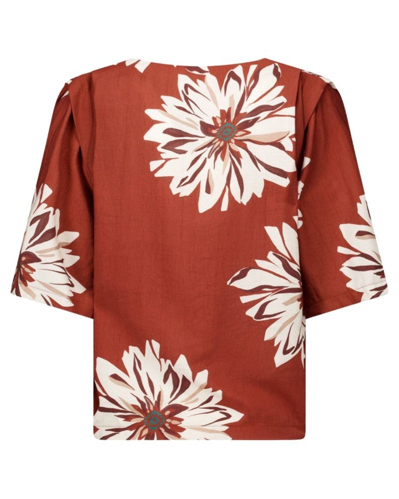 Maddi jane flower top Oranje Maddi jane flower top Oranje