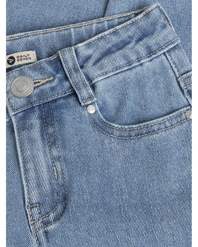 Denim Straight Fit Blauw Denim Straight Fit Blauw