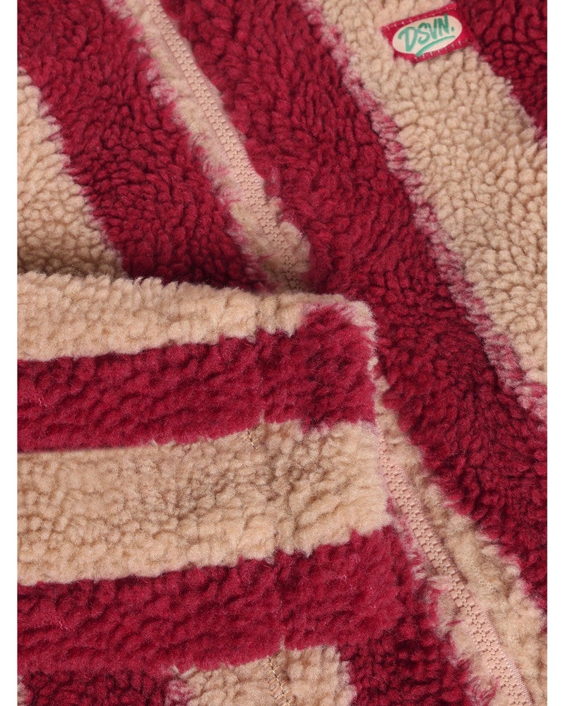 Teddy Jacket Striped Rood Teddy Jacket Striped Rood