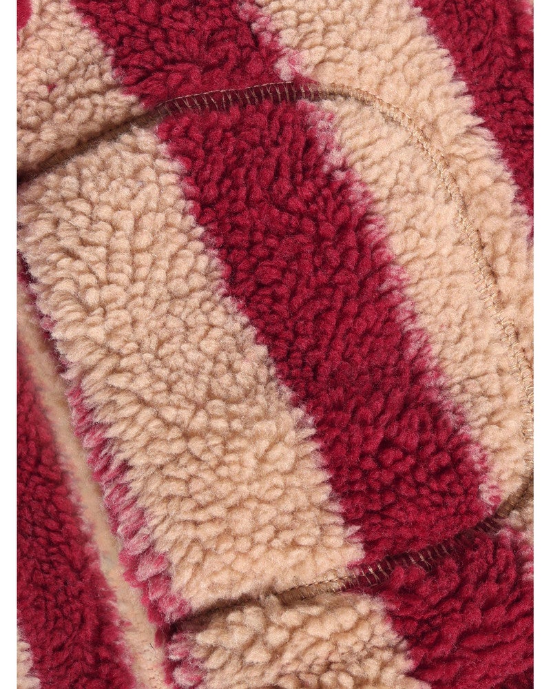 Teddy Jacket Striped Rood Teddy Jacket Striped Rood