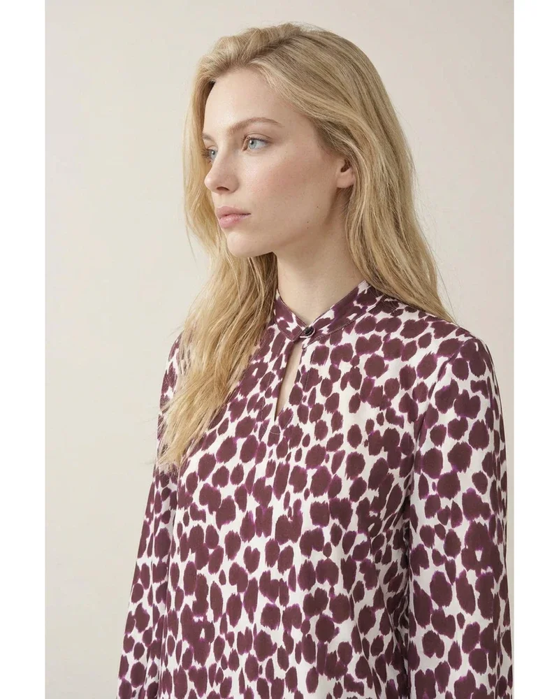 Top Justin Print Bordeaux Top Justin Print Bordeaux