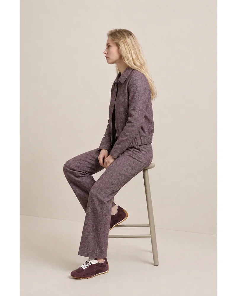 Broek Soul Lano Lurex Bordeaux Broek Soul Lano Lurex Bordeaux