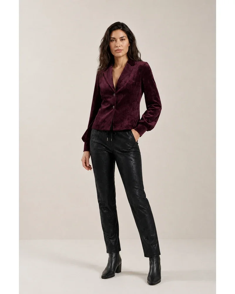 Blazer Lora Velour Bordeaux Blazer Lora Velour Bordeaux