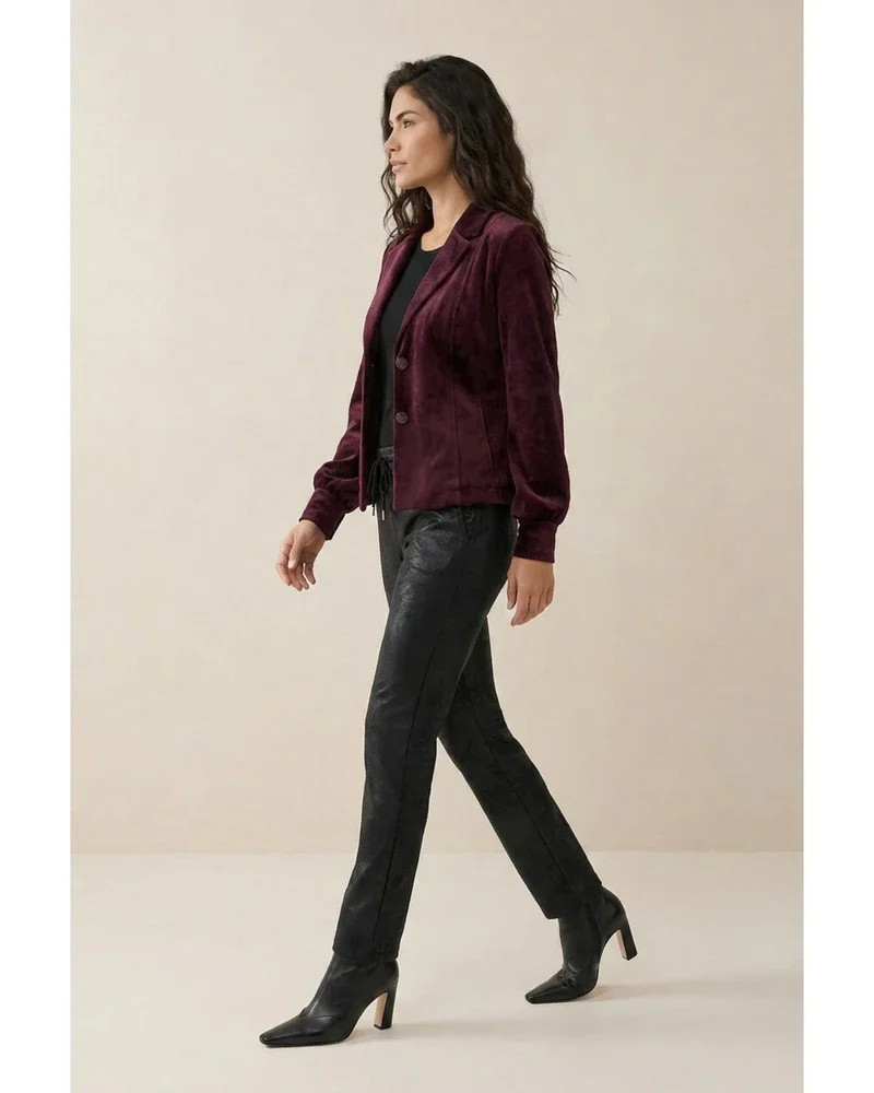 Blazer Lora Velour Bordeaux Blazer Lora Velour Bordeaux