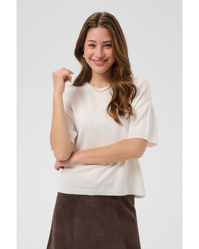 MilaSZ Boxy SS Pullover Off White MilaSZ Boxy SS Pullover Off White
