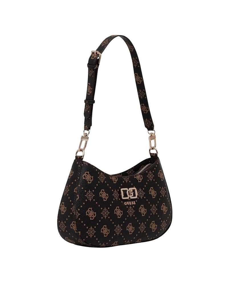 EMELIE LOGO FLAP SCHOUDERTAS Bruin 1 EMELIE LOGO FLAP SCHOUDERTAS Bruin 1