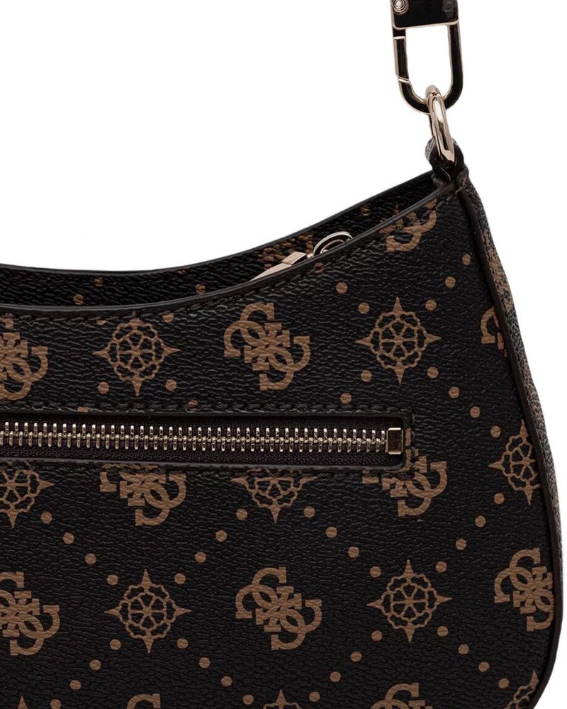 EMELIE LOGO FLAP SCHOUDERTAS Bruin 1 EMELIE LOGO FLAP SCHOUDERTAS Bruin 1
