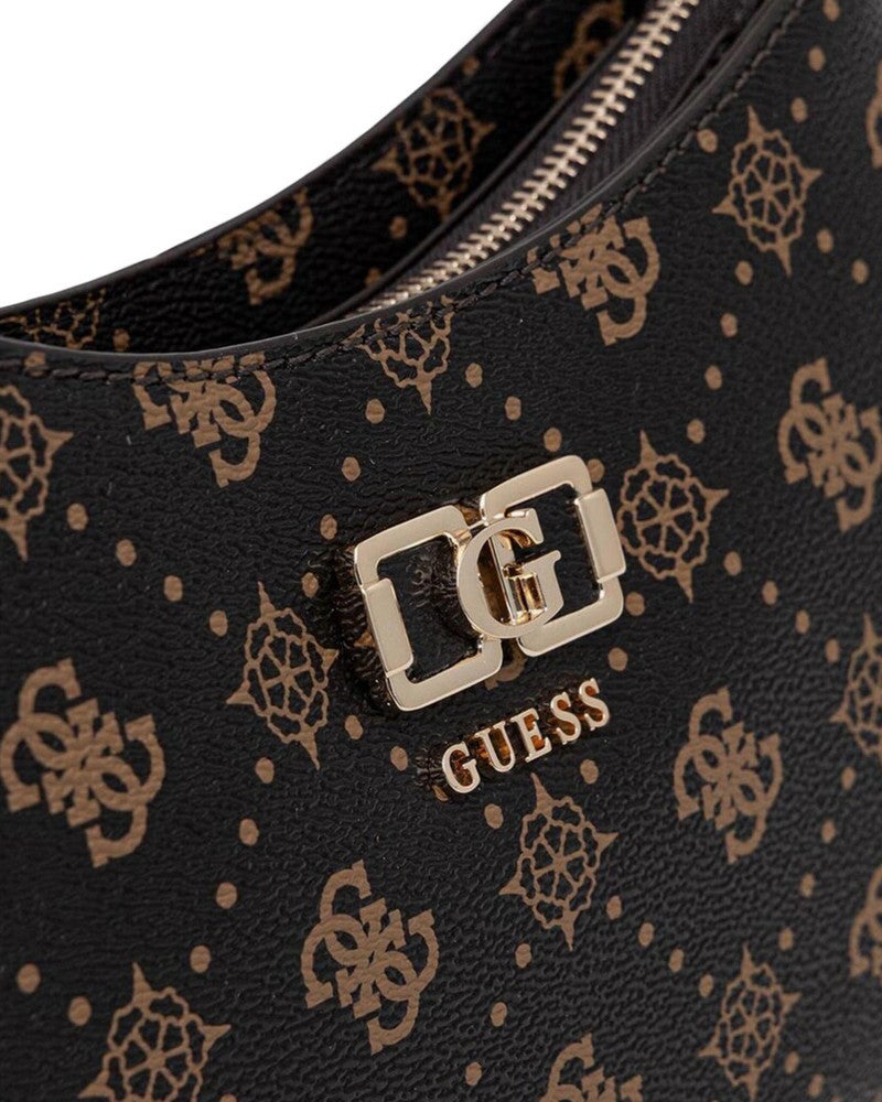 EMELIE LOGO FLAP SCHOUDERTAS Bruin 1 EMELIE LOGO FLAP SCHOUDERTAS Bruin 1